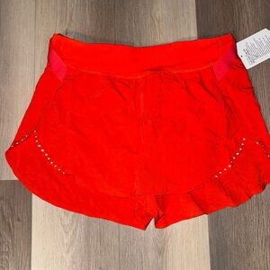 lululemon athletica orange  Athletic Shorts